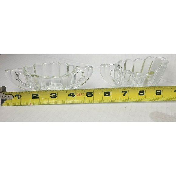 Vintage Heisey Clear Glass Petite Cristolite Ribbed Cream & Sugar Set - Picture 9 of 9